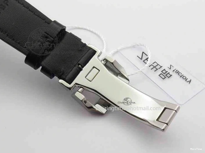 MIROTIME 0415 Portuguese IW3714 Diam ZF V2 1:1 Best Edition Black Dial On Black Leather Strap A79350 (Slim Movement) Lightweight 7245